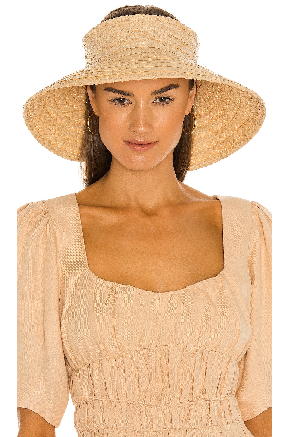 Hat Attack Roll Up Travel Visor in Natural