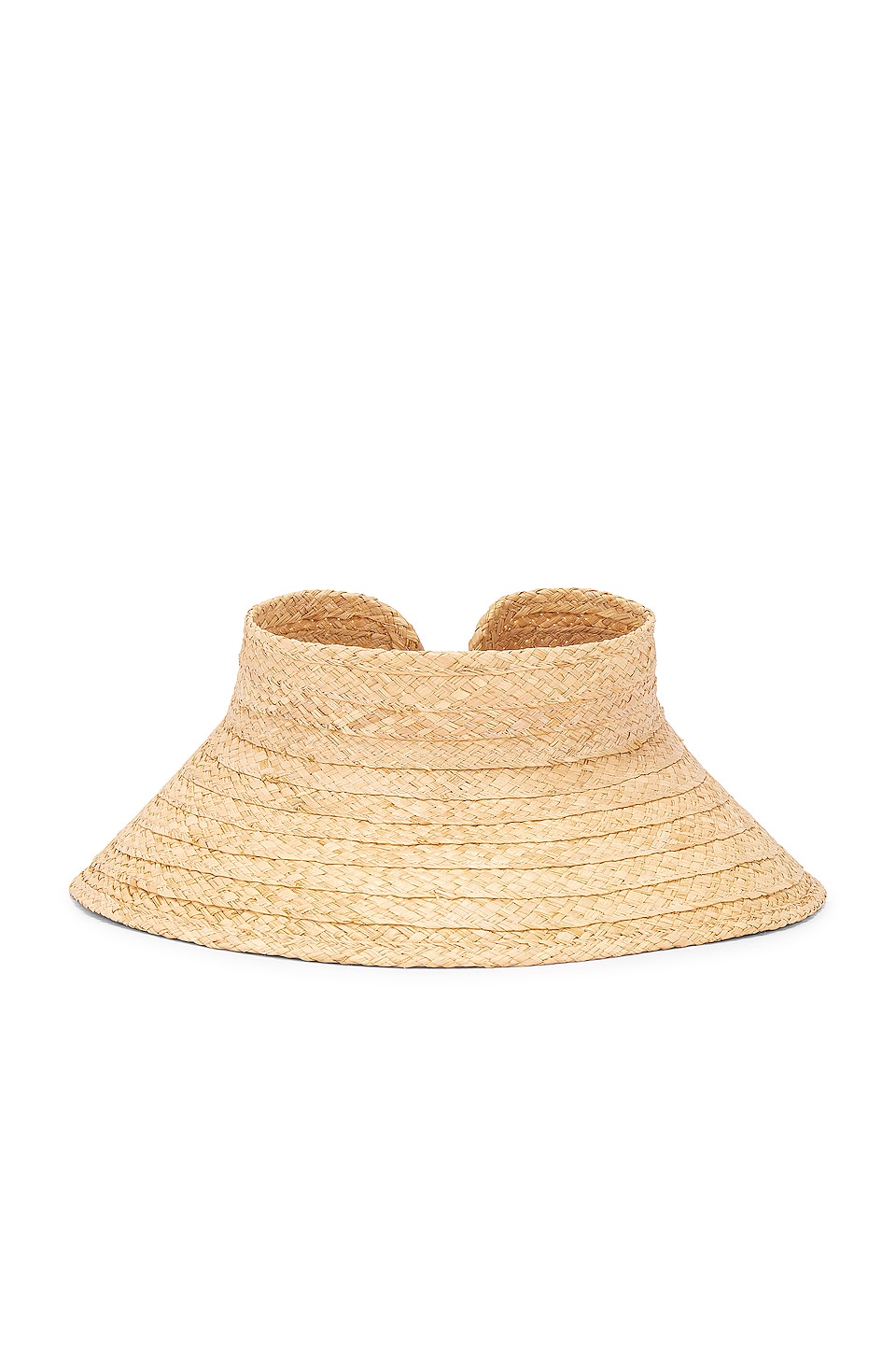 Hat Attack Visor Hat Woven Straw Fringed Wide Brim Roll Up Women\'s Beige New Hat Attack Roll Up Travel Visor in Natural | REVOLVE main image 3