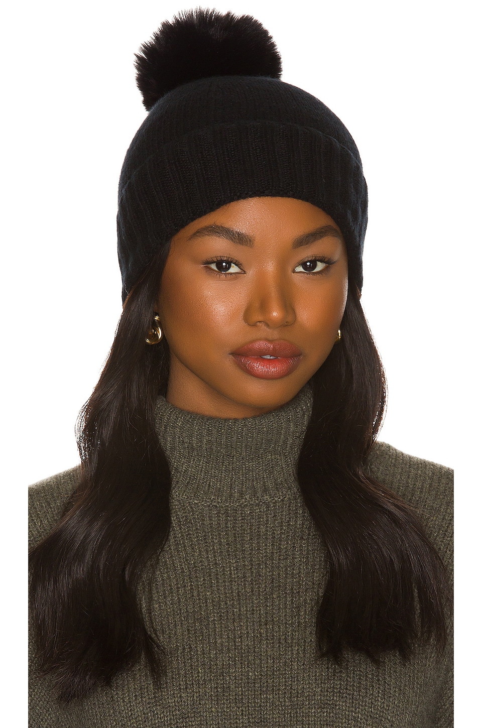 hat attack cashmere slouchy cuff hat