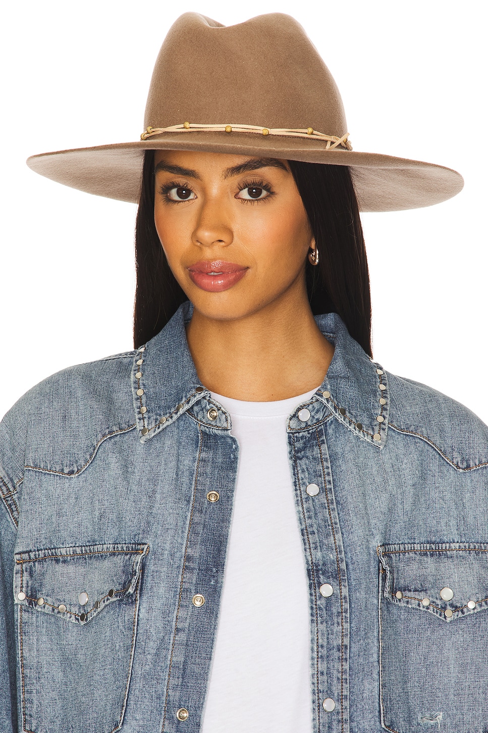 Hat Attack Mountain Cowgirl Hat in Taupe | REVOLVE display picture 2