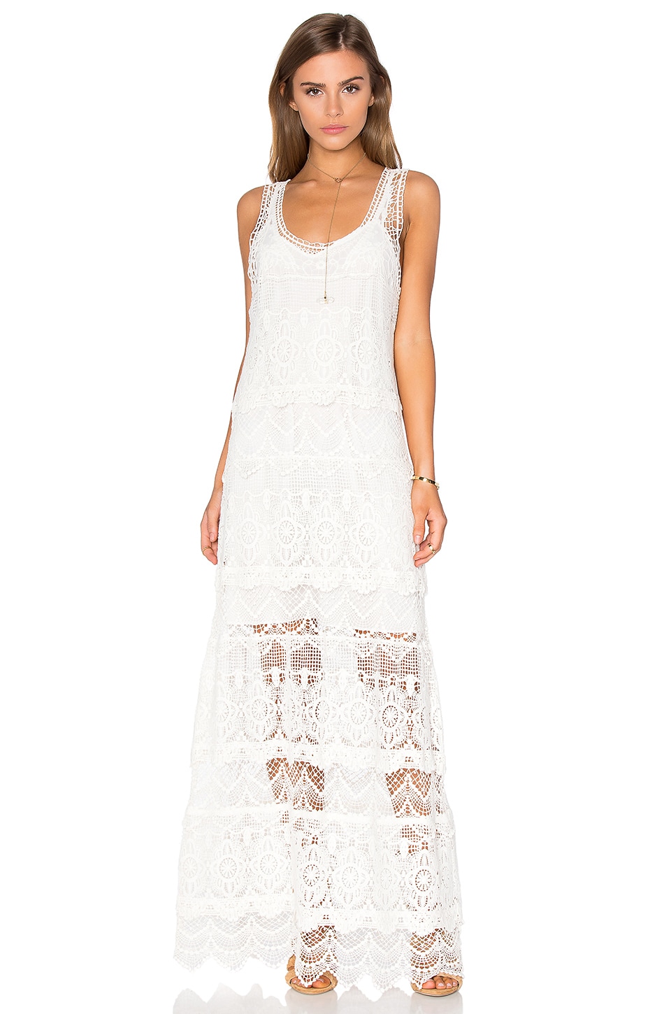 Haute Hippie The Lace Layers Dress in Vintage | REVOLVE