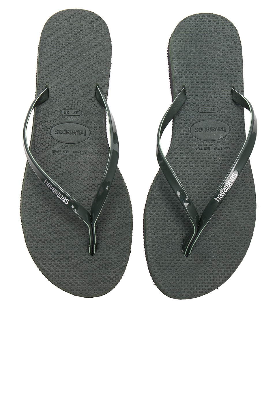 Havaianas You Metallic Sandal in Green Olive | REVOLVE