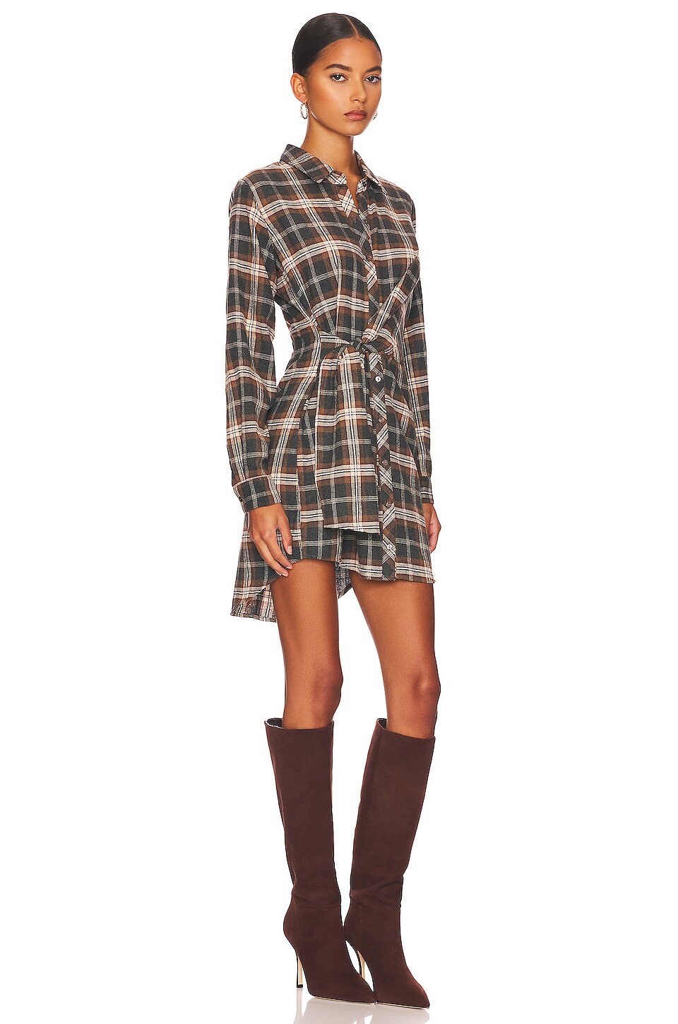 HEARTLOOM Brynn Mini Dress in Tar