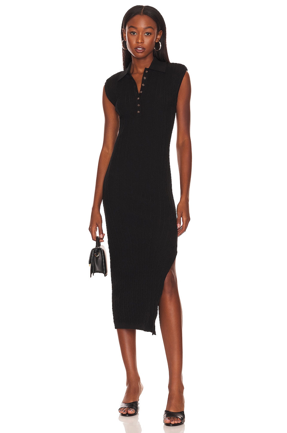 BLACK TULIP DRESS