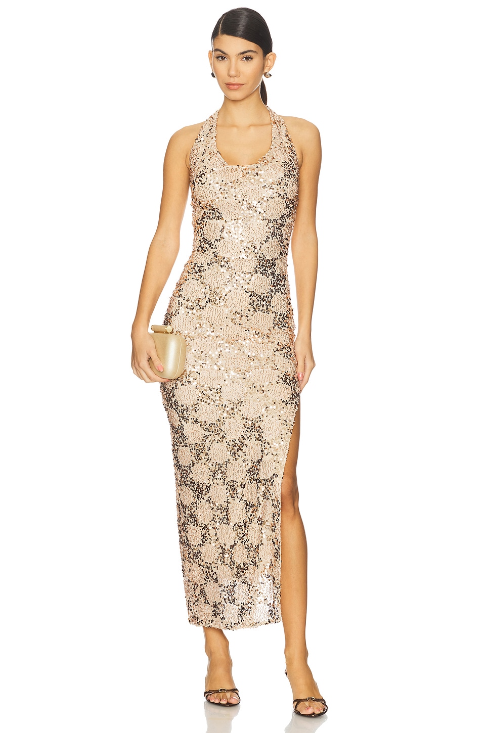 heartloom maxi dress HEARTLOOM Acadia Dress in Champagne