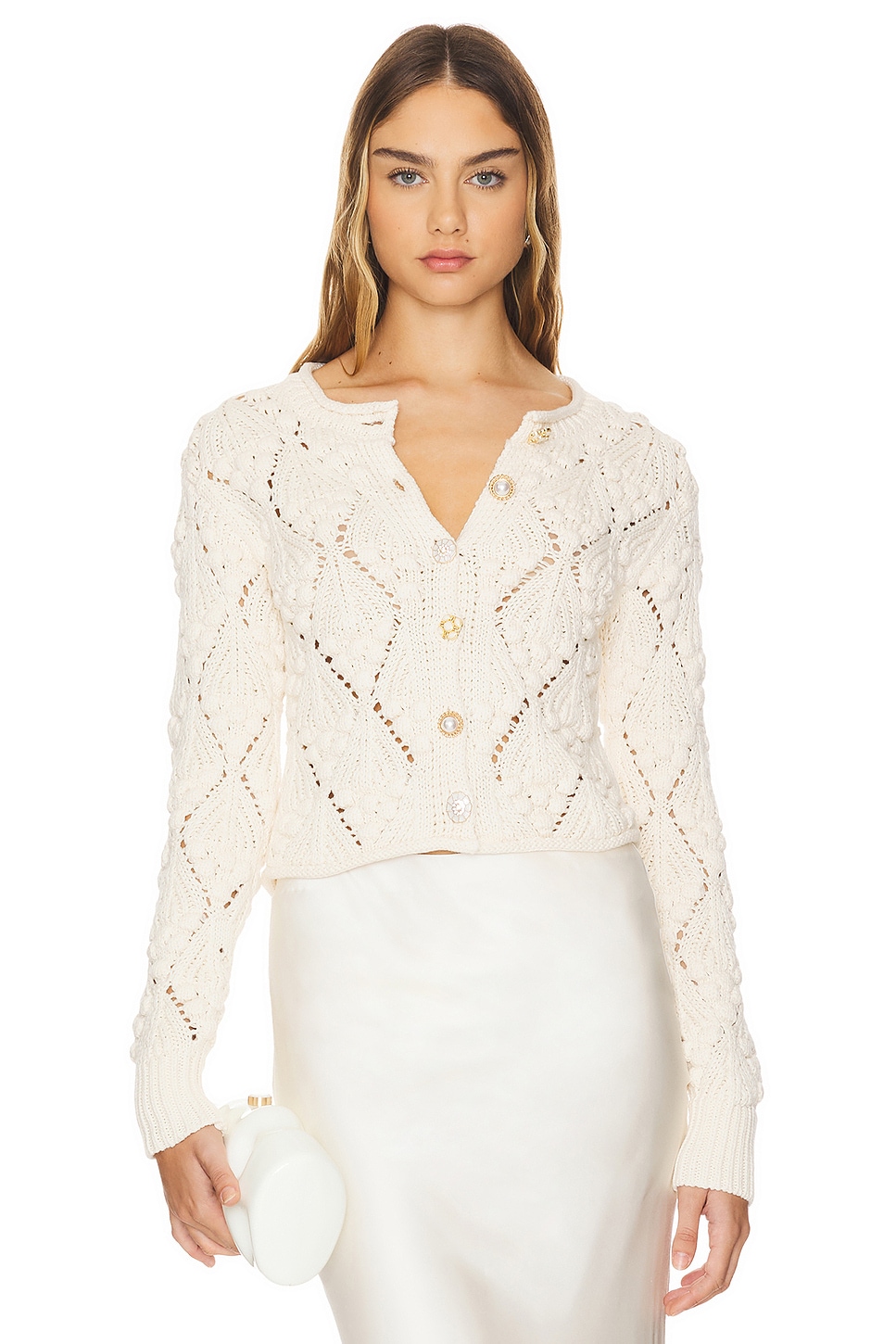 REVOLVE Heartloom top cream cardigan