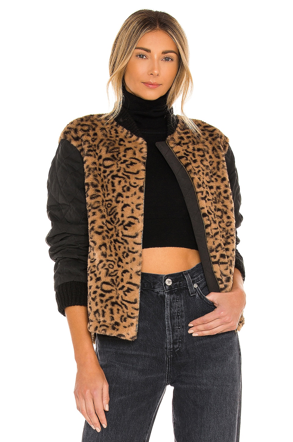 HEARTLOOM Elina Faux Fur Jacket in Leopard | REVOLVE