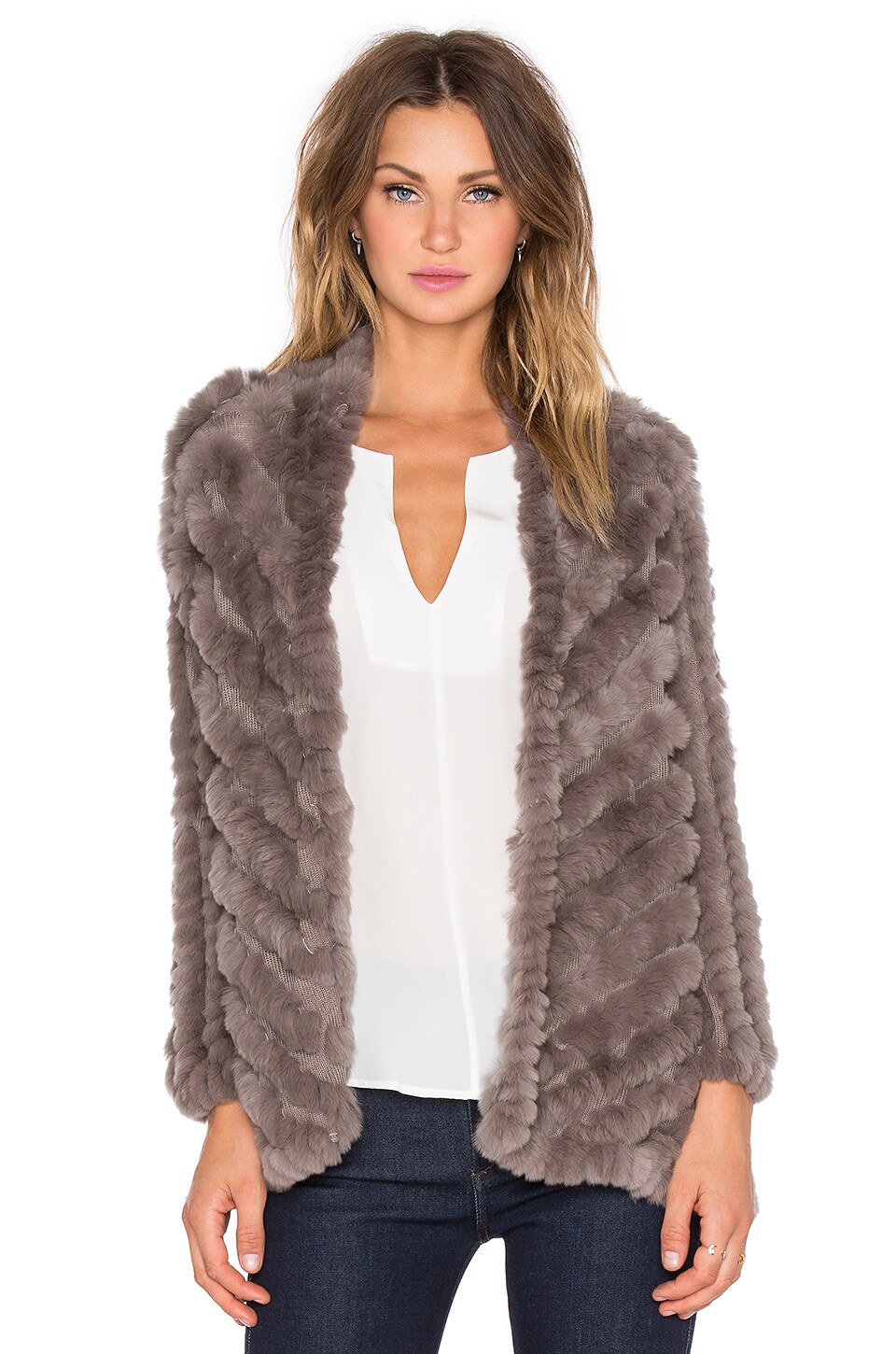 heartloom rabbit fur jacket