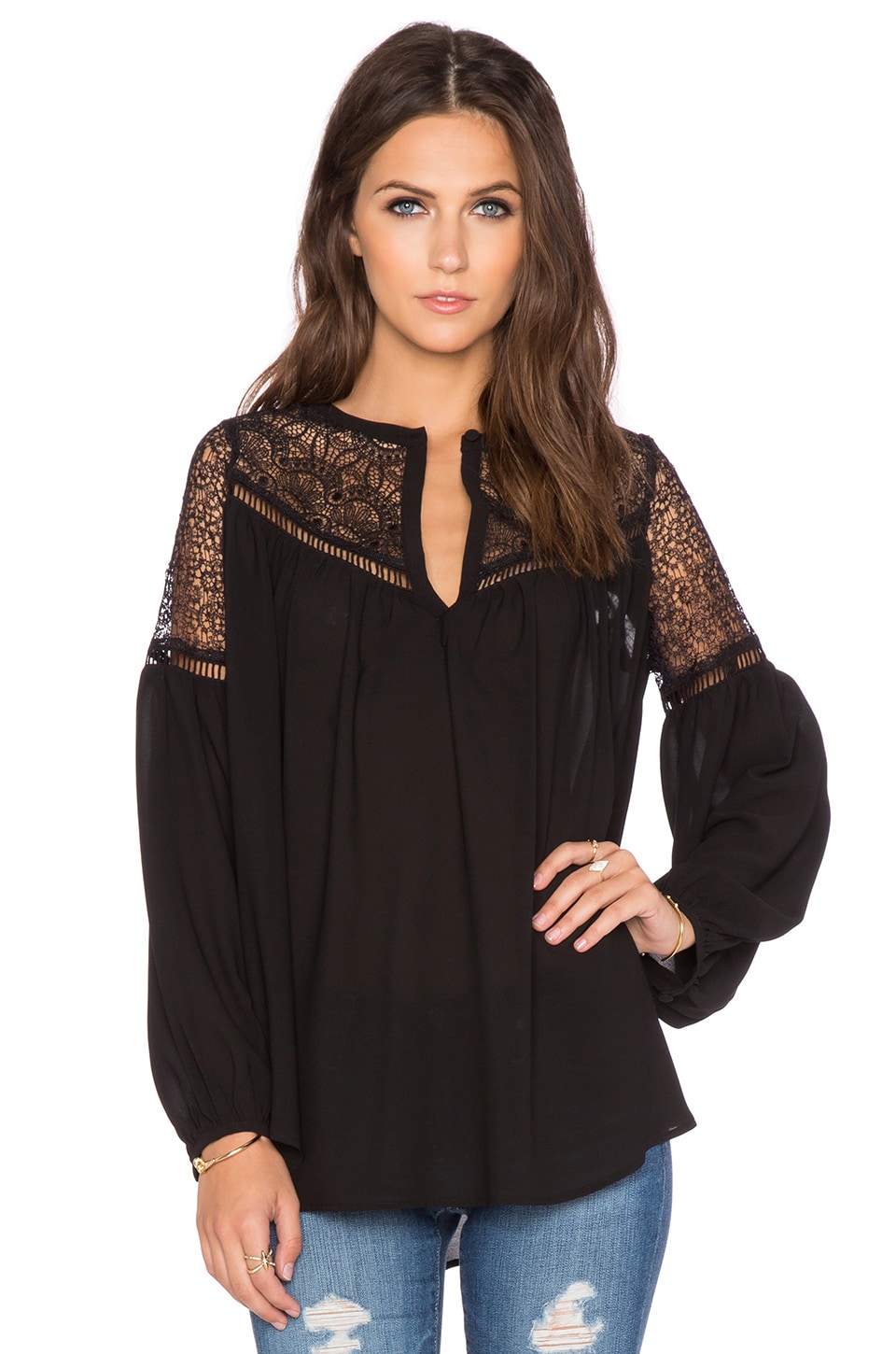 HEARTLOOM Iselle Top in Black | REVOLVE