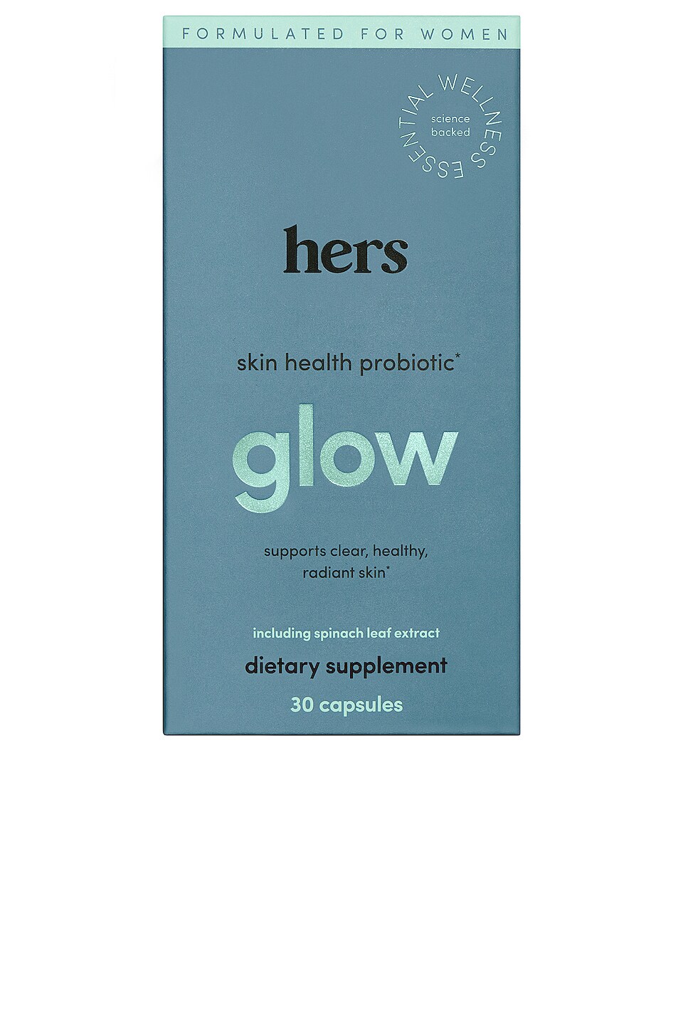 hers GLOW SKIN HEALTH WOMEN'S PROBIOTIC SUPPLEMENT プロバイオティックスサプリメント