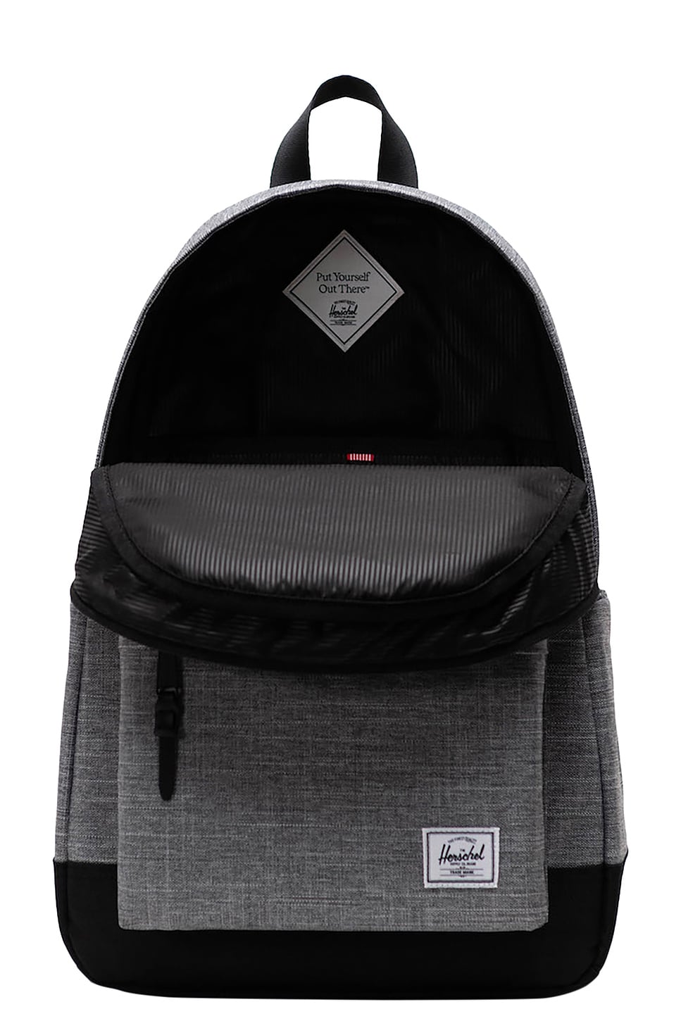 Herschel Supply Co. Heritage Backpack in Raven Crosshatch | REVOLVE Herschel Supply Co. Heritage Backpack in Raven Crosshatch | REVOLVE