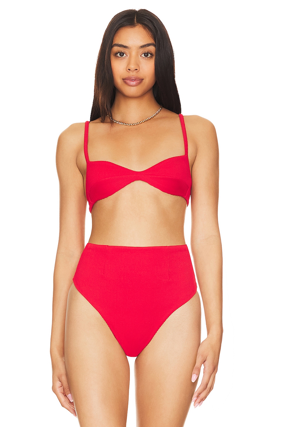 2023 New Solid Red Ribbon High Waist G Thong Bikini Set Hot Bikini Swimwear  P230530 From Mengqiqi04, $15.67