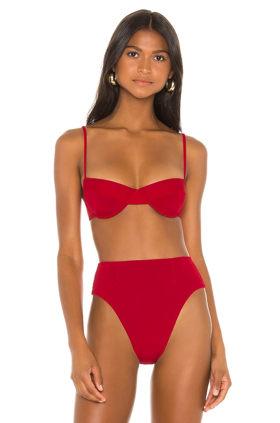 Afgeschaft impliciet Tegenstander HAIGHT. Vintage Bikini Top in Red | REVOLVE