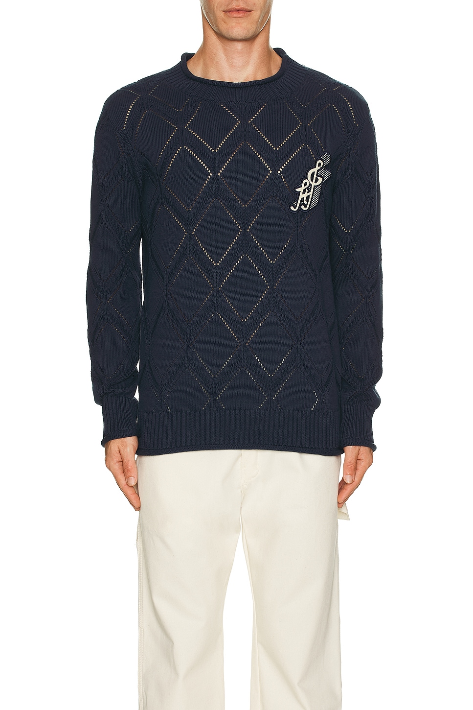 トップス audire Diamond knit tops (Dark navy) Diamond knit tops (Dark navy) – Audire