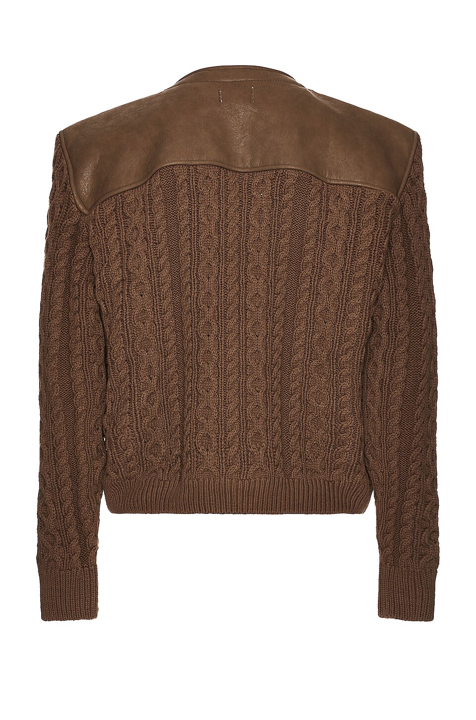 Honor The Gift Vegan Leather Cardigan in Olive