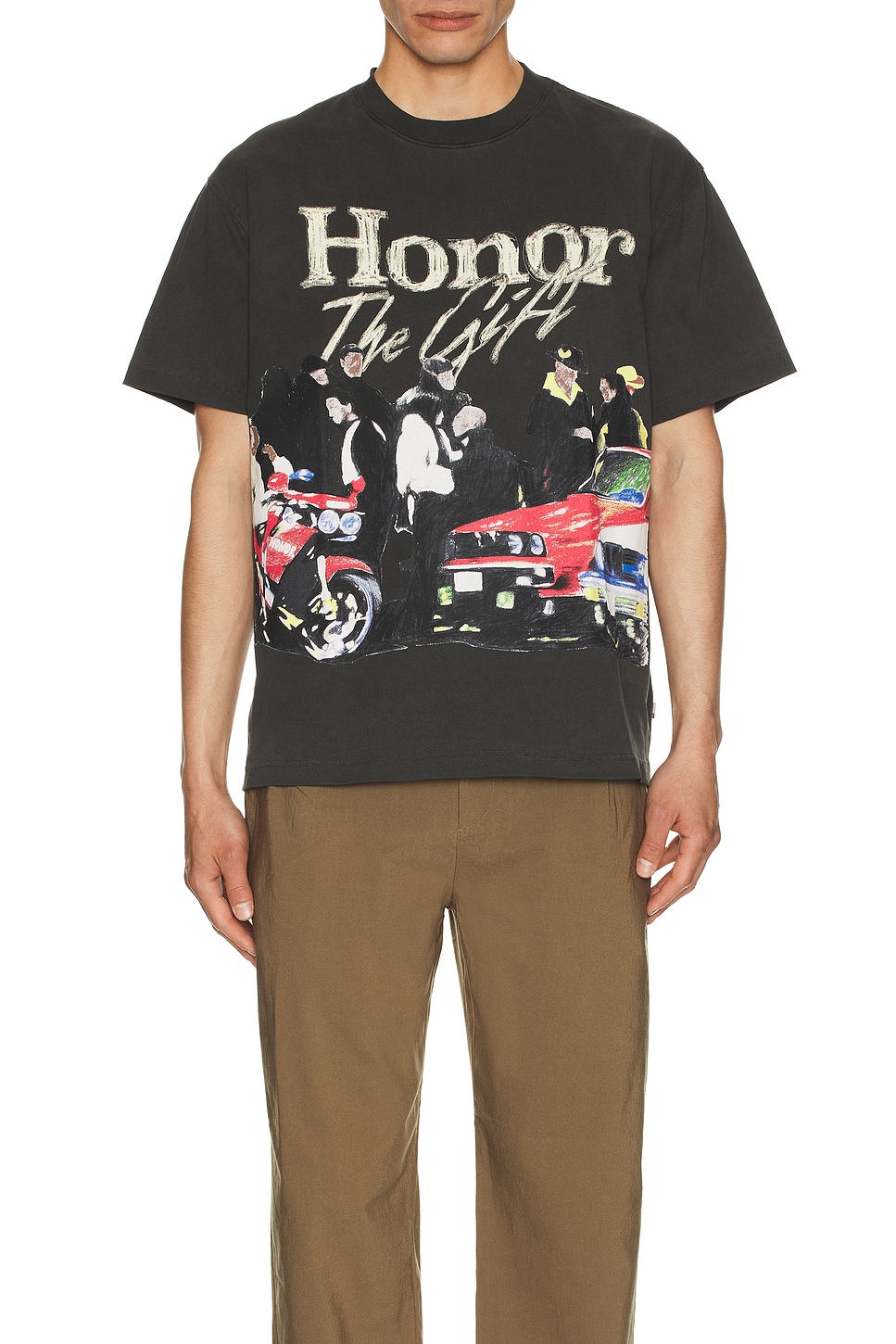 HONOR THE GIFT オナーザギフト Shift T-Shirt Tシャツ ブラック Honor The Gift Shift Tee in Black | REVOLVE