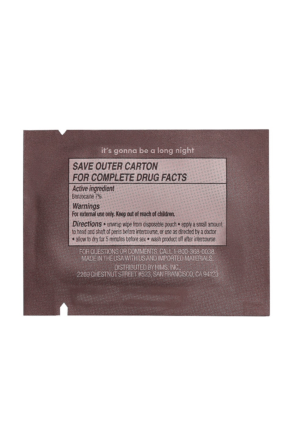hims LINGETTES RETARDANTES DELAY WIPES CLIMAX DELAY WIPES