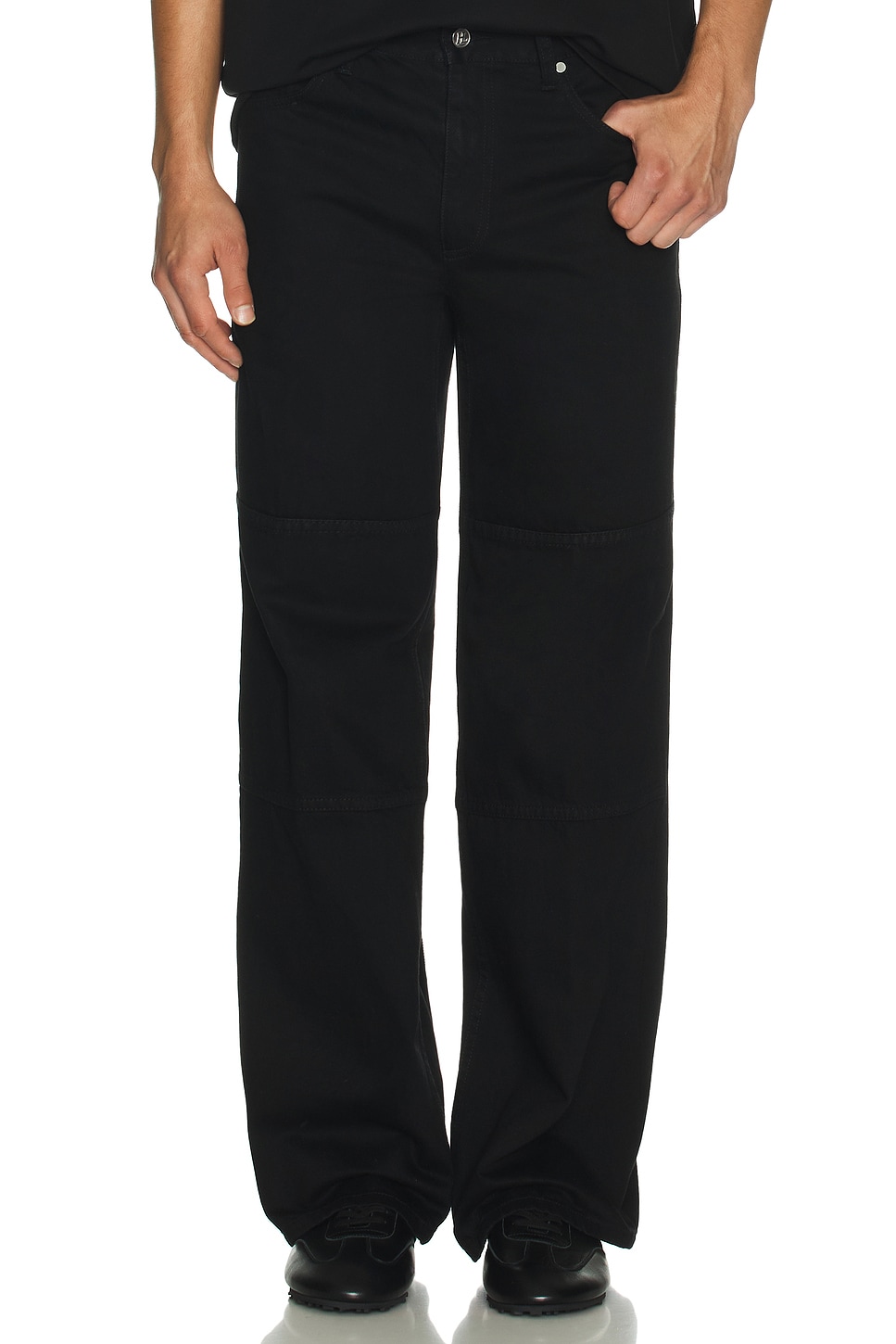 helmut lang black pantsサイズ30 本人期 Helmut Lang Zip Carpenter Pant in Rinsed Black | REVOLVE