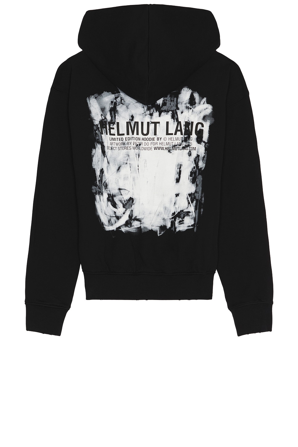 Helmut Lang Scribble 2 Hoodie in Black & White | REVOLVE