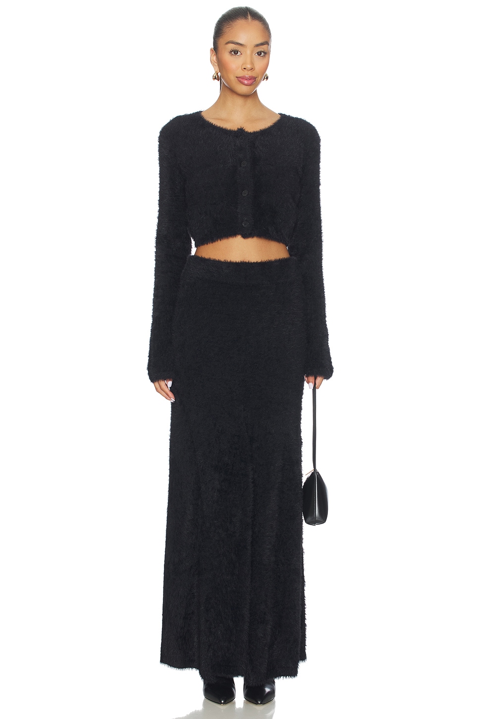Helmut Lang クロップドカーディガン - Black | REVOLVE