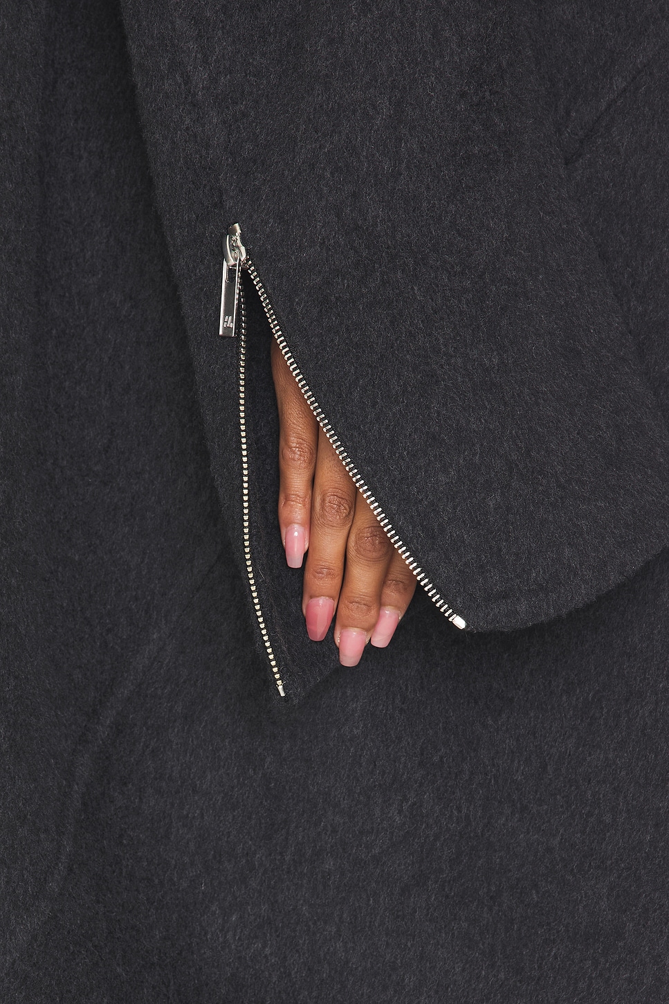 Helmut Lang Apex Cocoon Coat in Dark Charcoal | REVOLVE