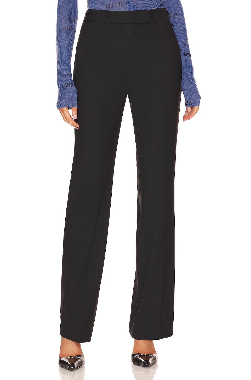 Helmut Lang Wool Suit Pant in Black | REVOLVE