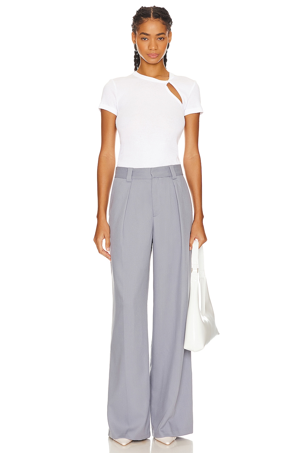 HELMUT LANG ジップアップ カットソー グレー Helmut Lang - Base Rib Tee | Plush