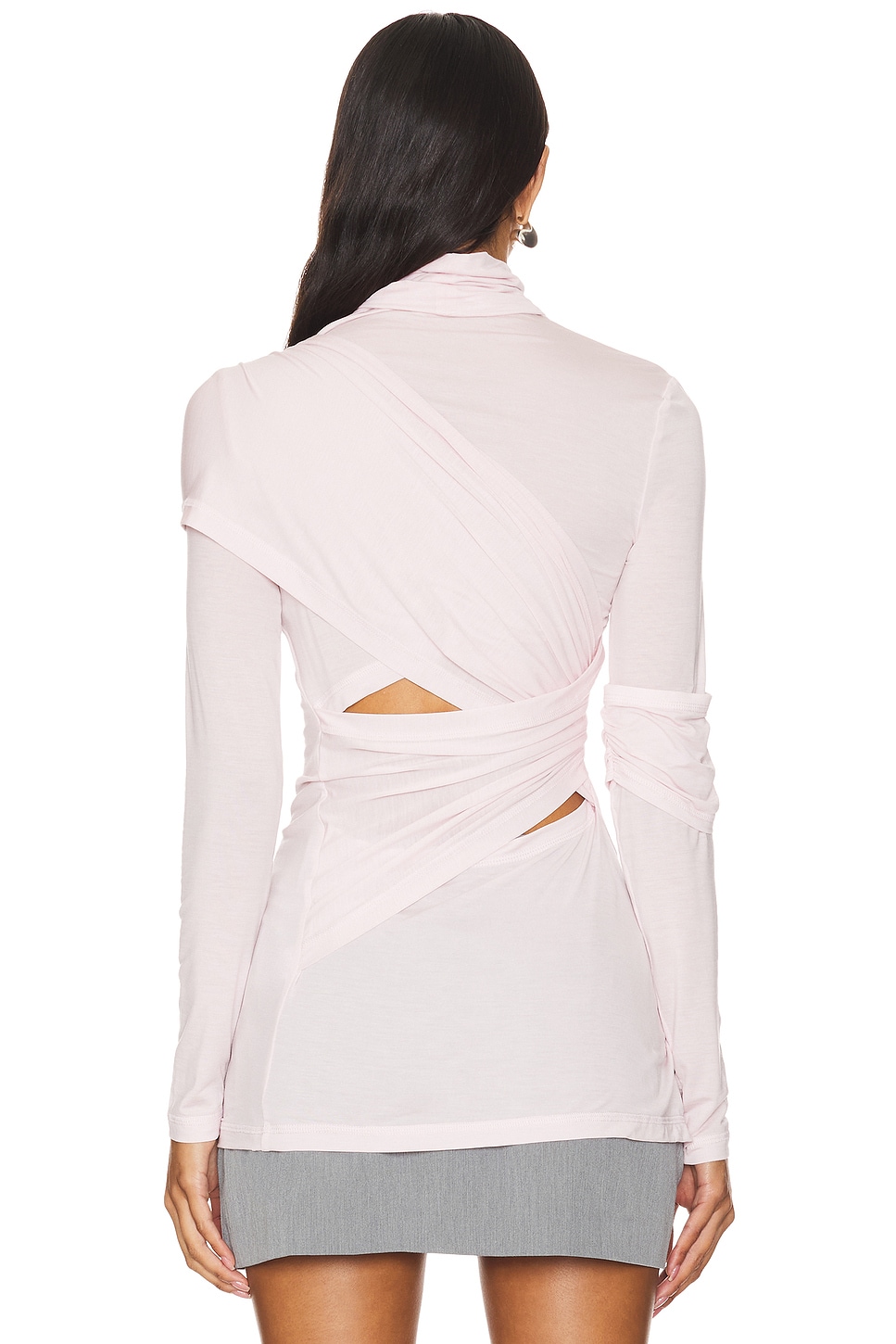 ●FLARE UP● Event Horizon Lace Long Sleeve FL144Gray FL-144 Long Sleeve Fit-and-Flare and Overskirt | Kleinfeld Bridal