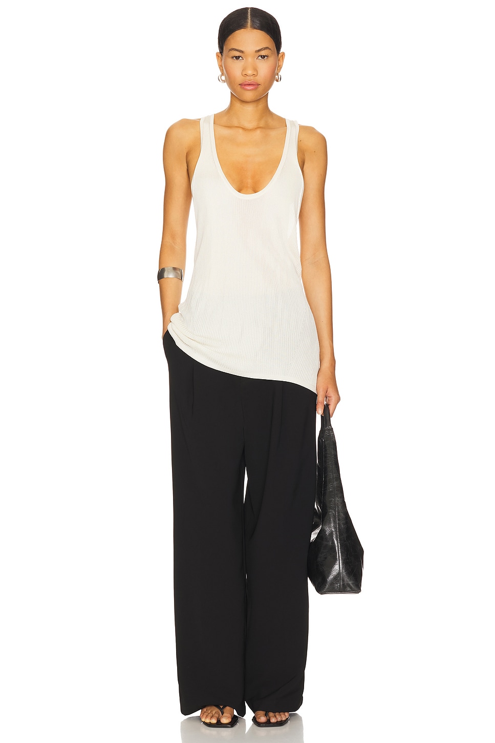 Rib Twist Tank Top