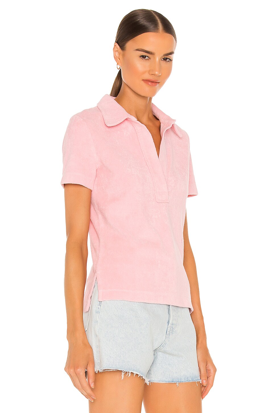 Helmut Lang Towel Terry Polo in Orchid | REVOLVE