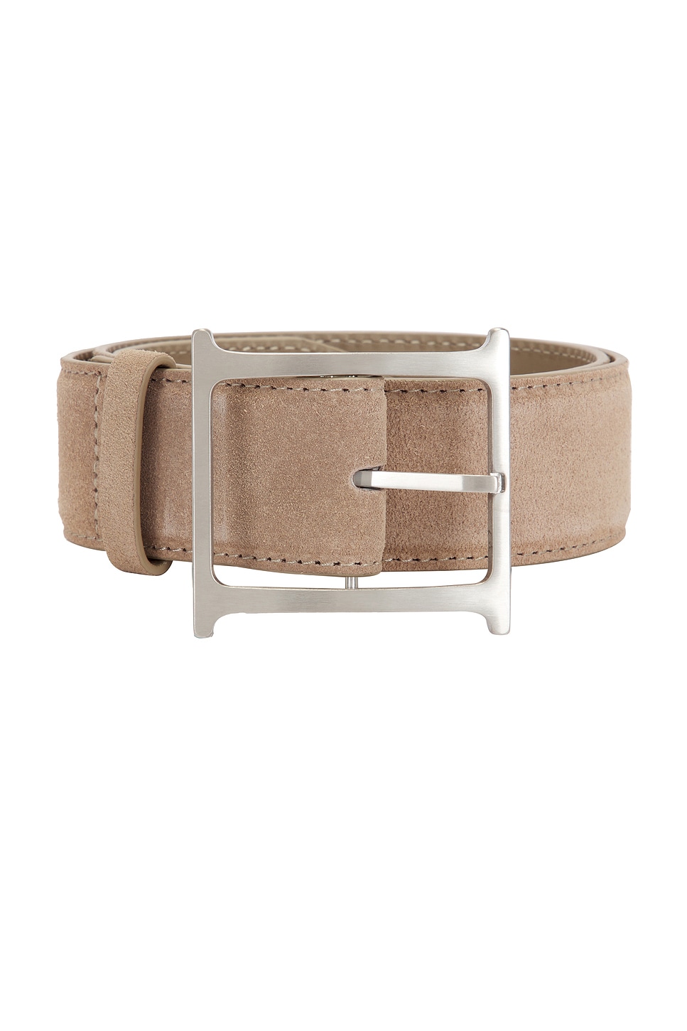 Helsa Logo Belt in Taupe Suede | REVOLVE display picture 3