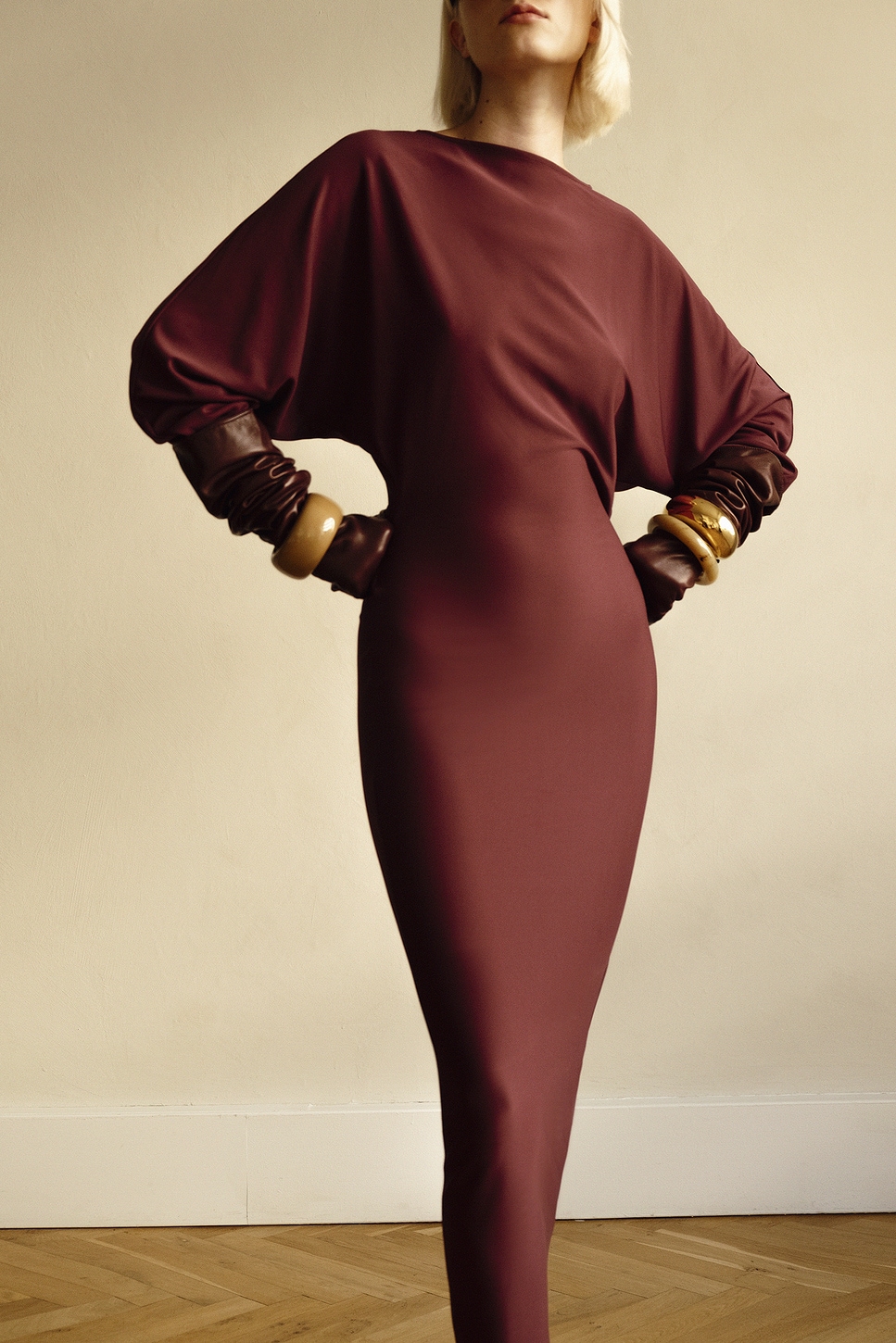 Matte Jersey Open Back Dress