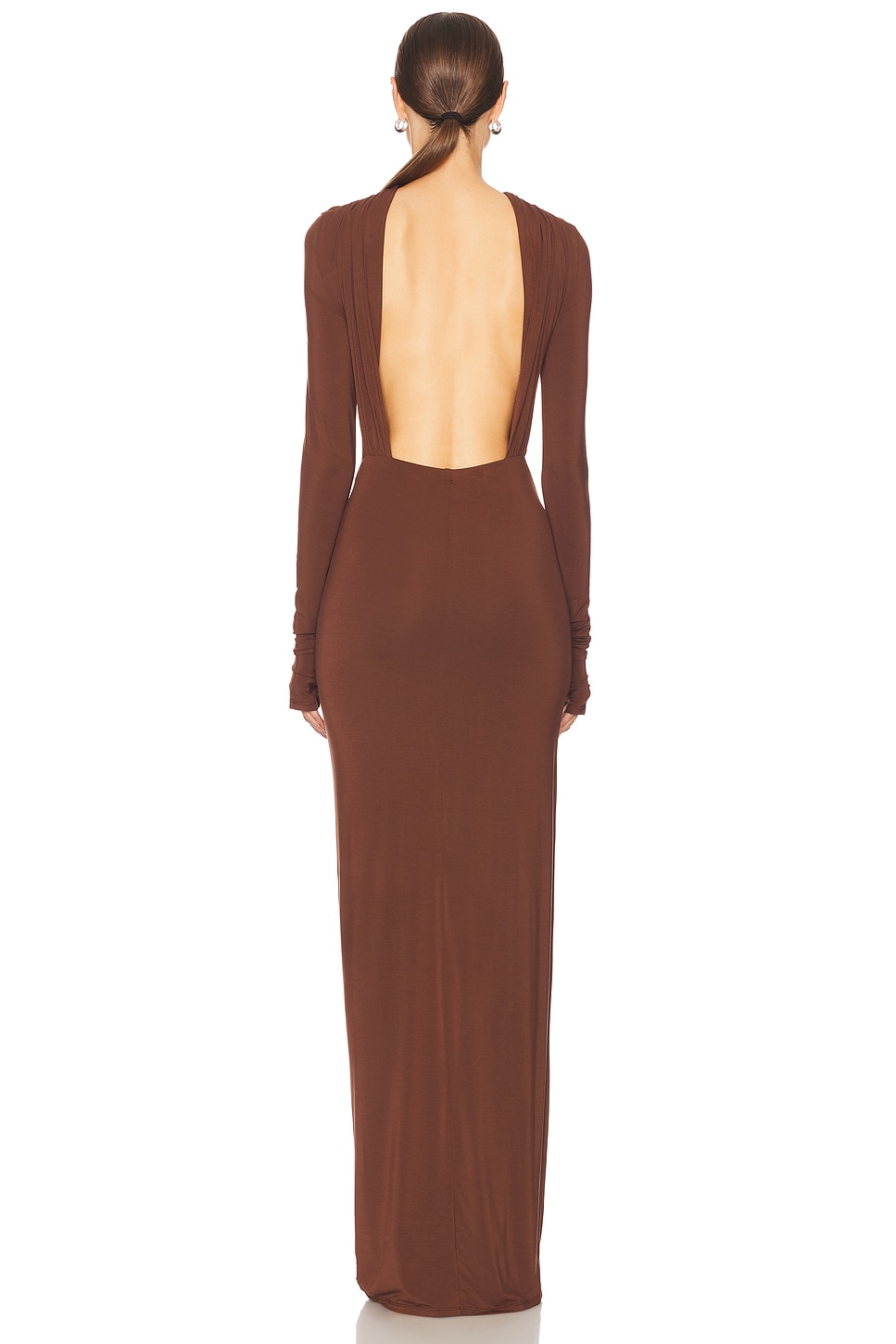 Helsa Jersey Backless Maxi Dress thumbnail