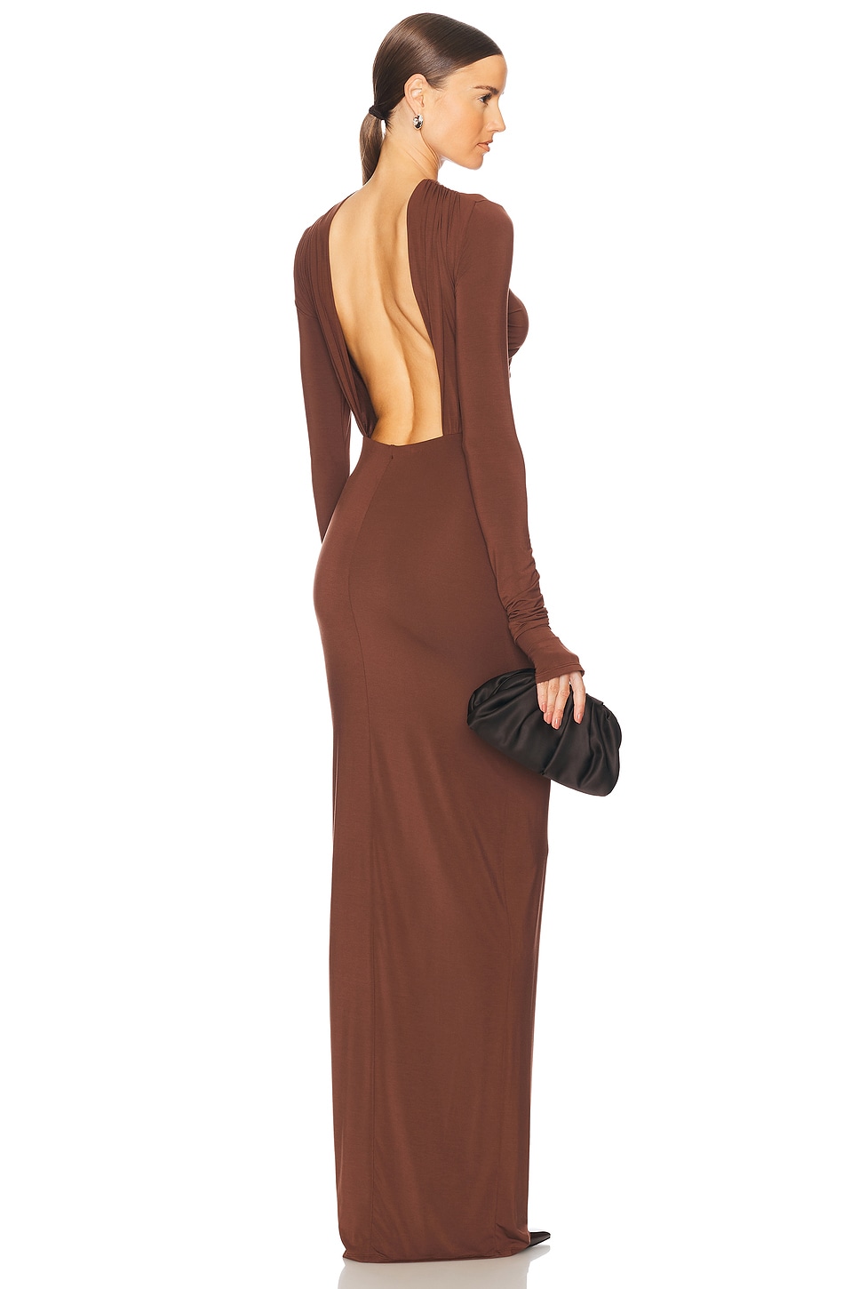 Helsa Jersey Backless Maxi Dress thumbnail