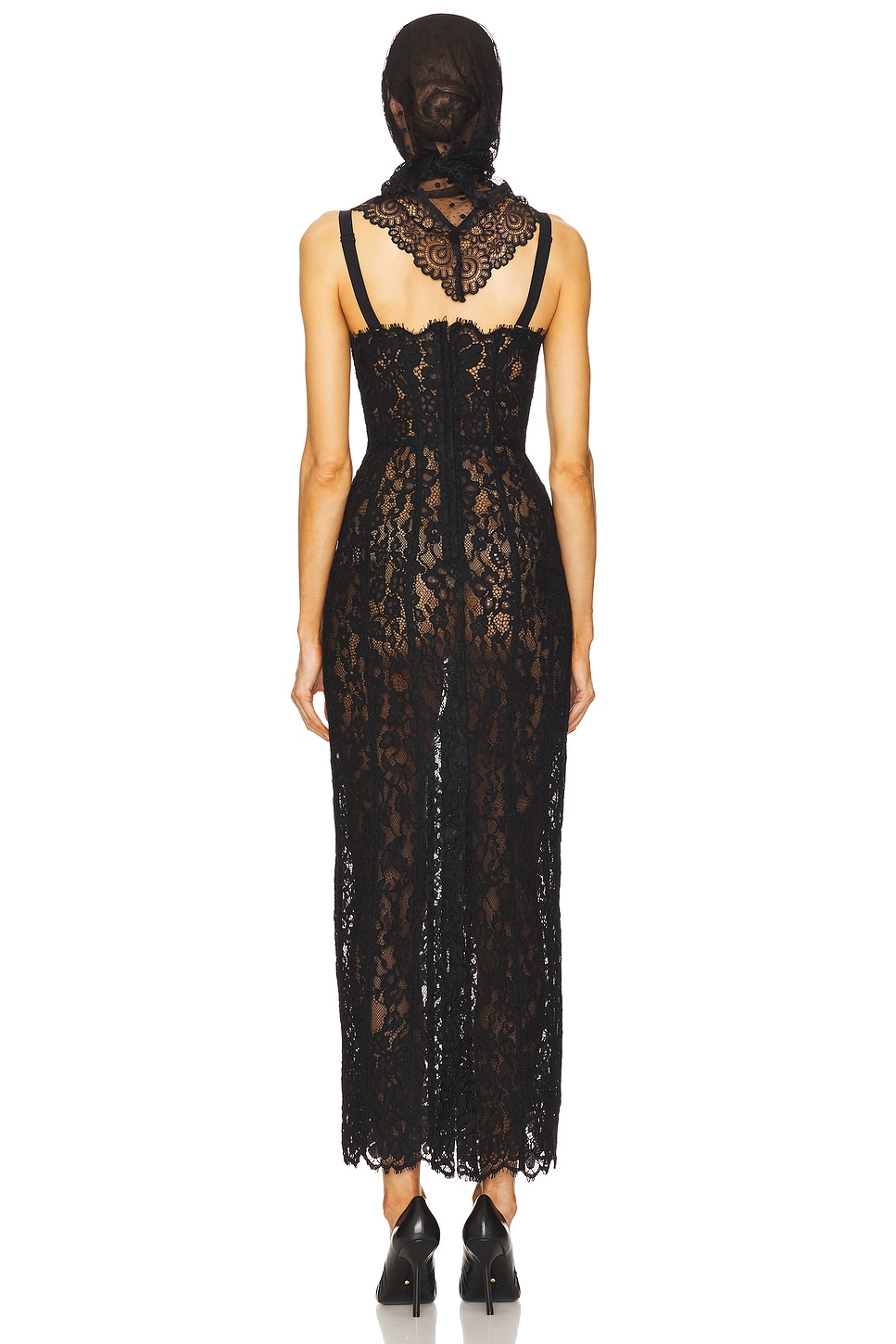 The Lace Column Dress