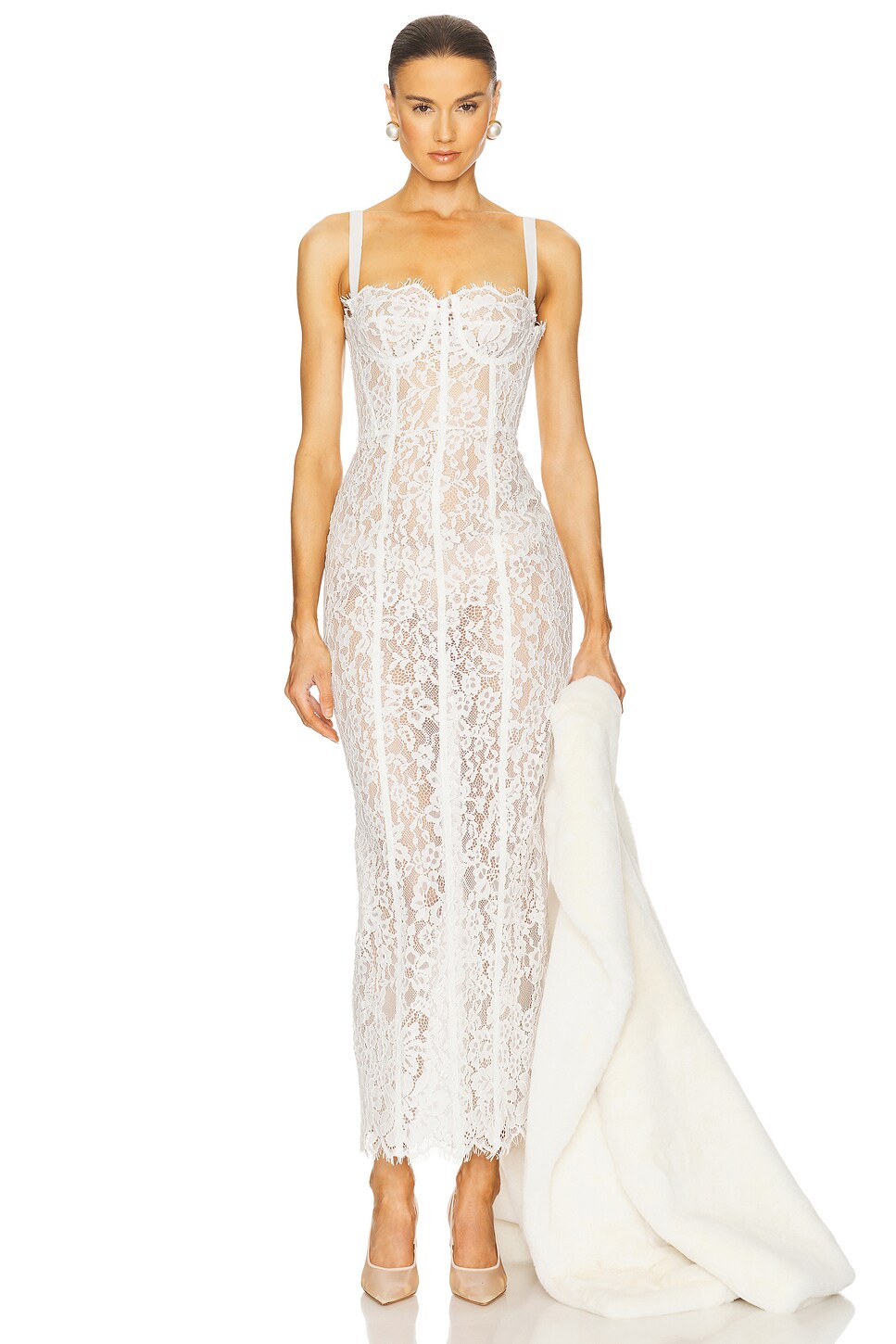 The Lace Column Dress