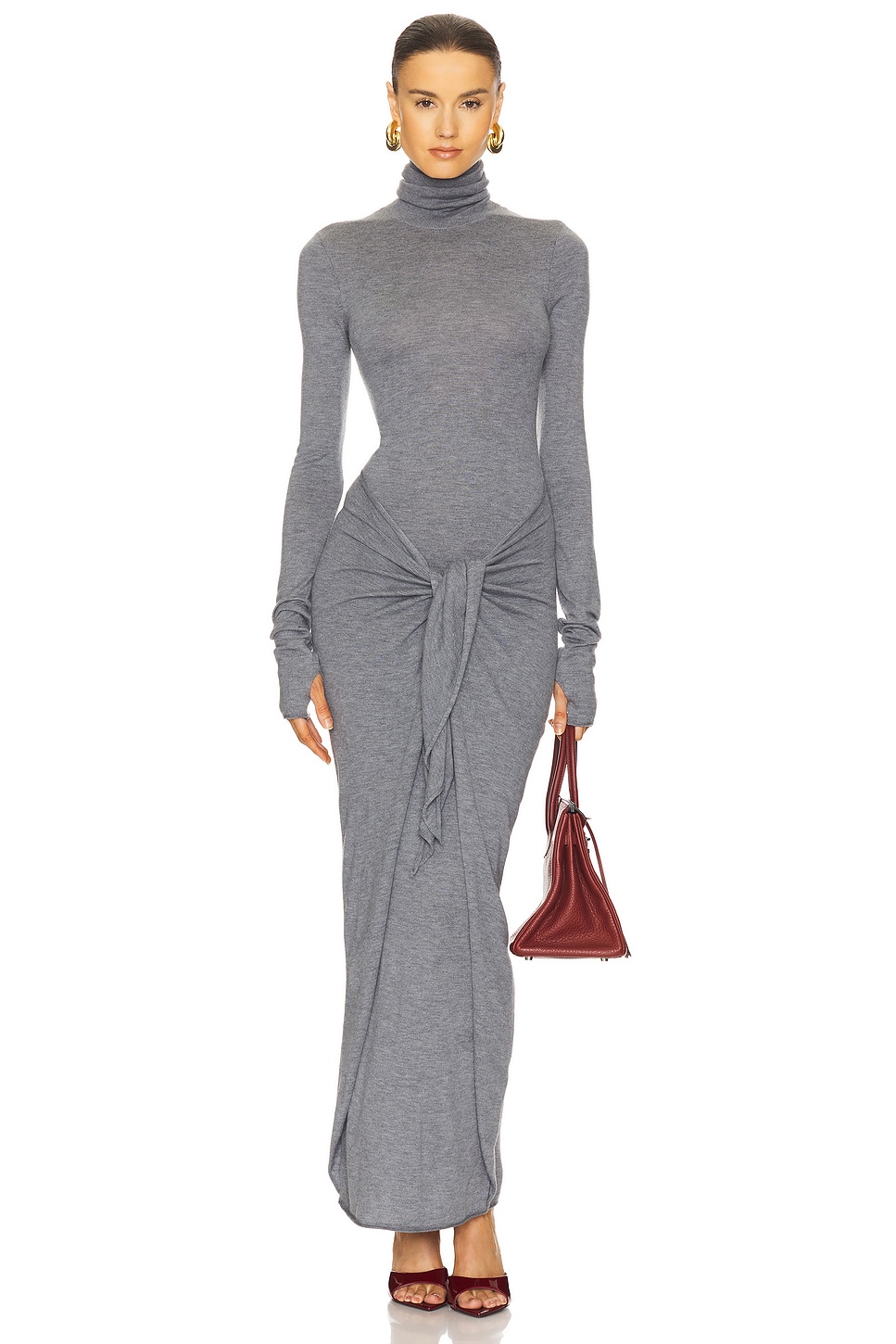 Womens Grey Knitted Dresses | NA-KD