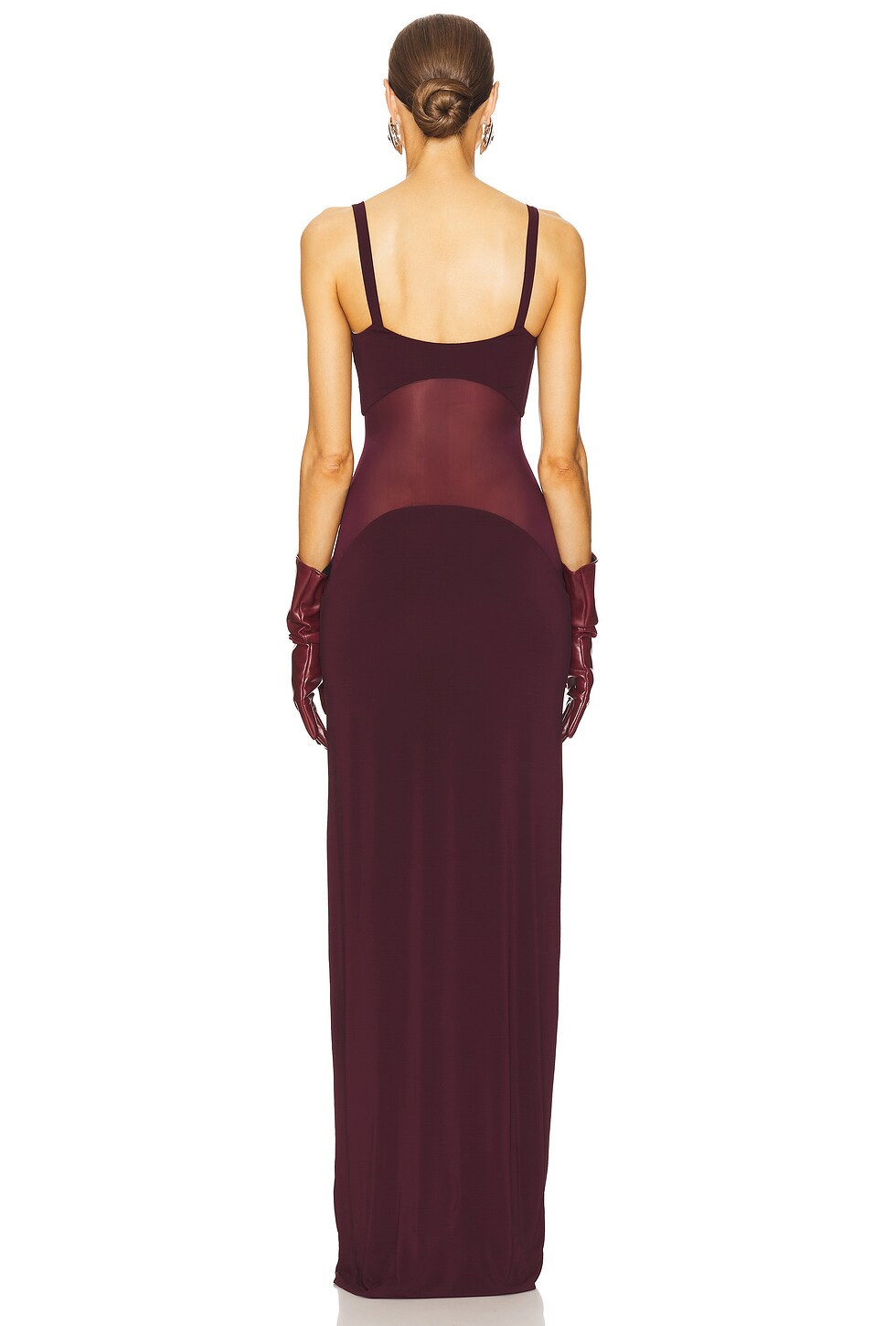 Sheer Knit Curve Maxi Dress