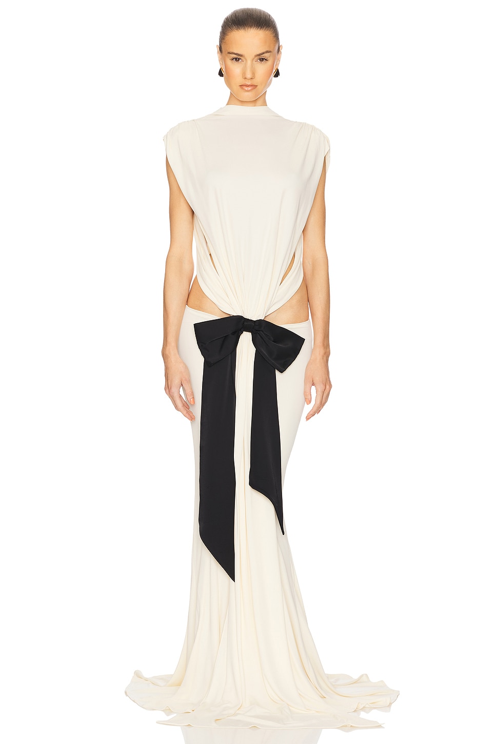 The Constantina Jersey Dress With Bow