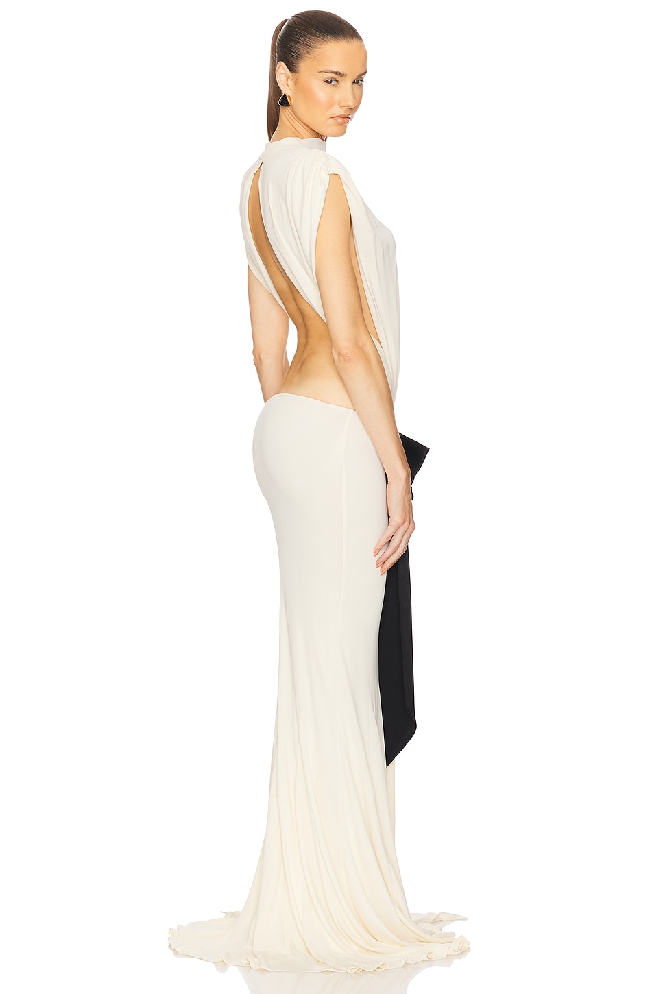 The Constantina Jersey Dress With Bow