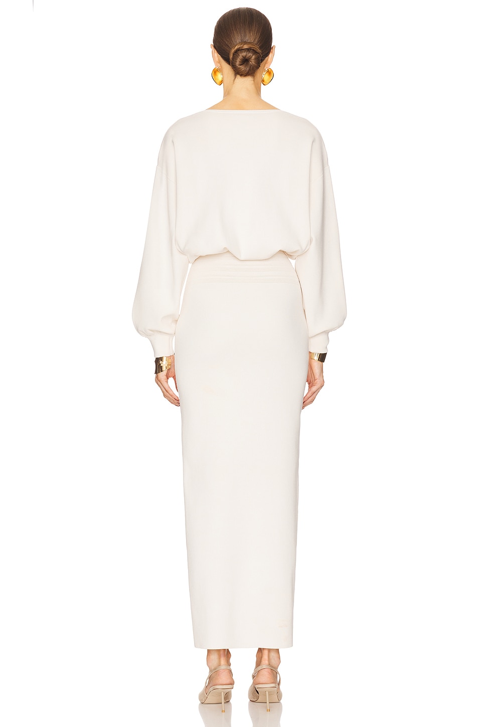 【新品】herlipto HLT LONG STOLE Helsa Hildie Maxi Dress in Cream | REVOLVE