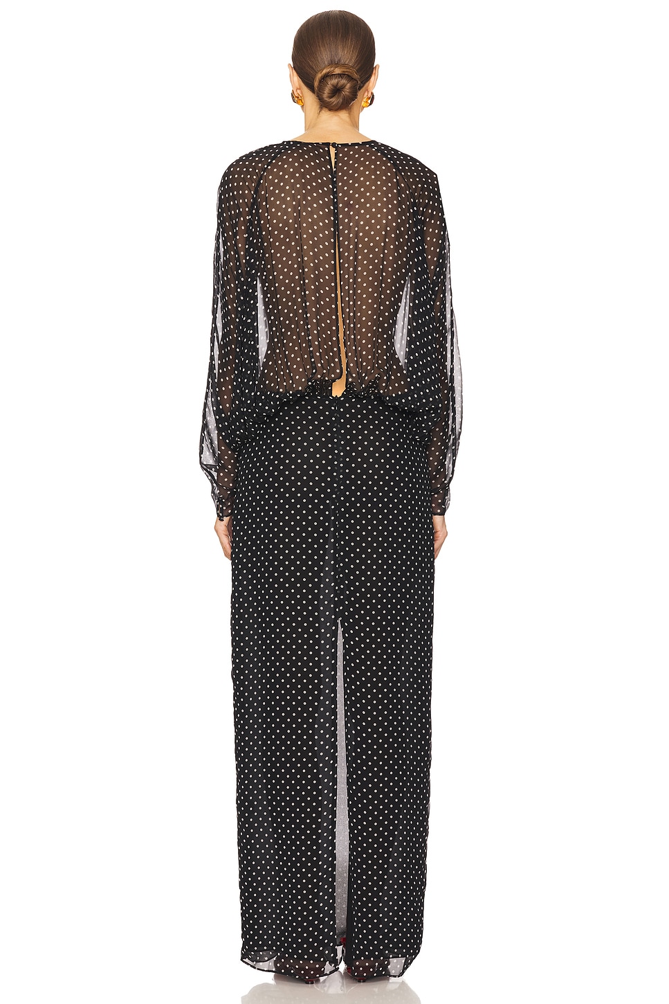 helsa the scarf dress in printed silk chiffon HELSA The Scarf Dress in Printed Silk Chiffon