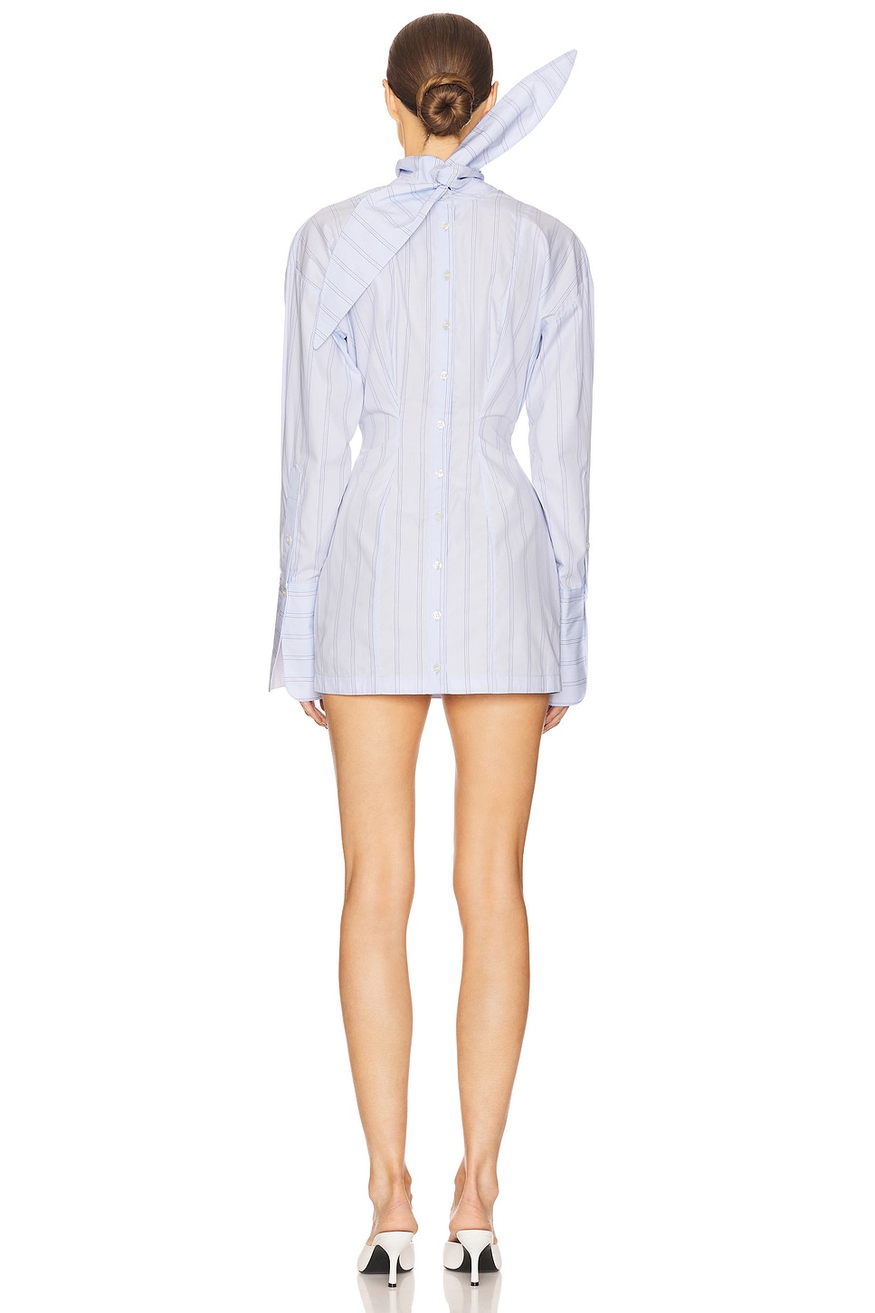 Helsa Stripe Poplin Shirt Dress thumbnail