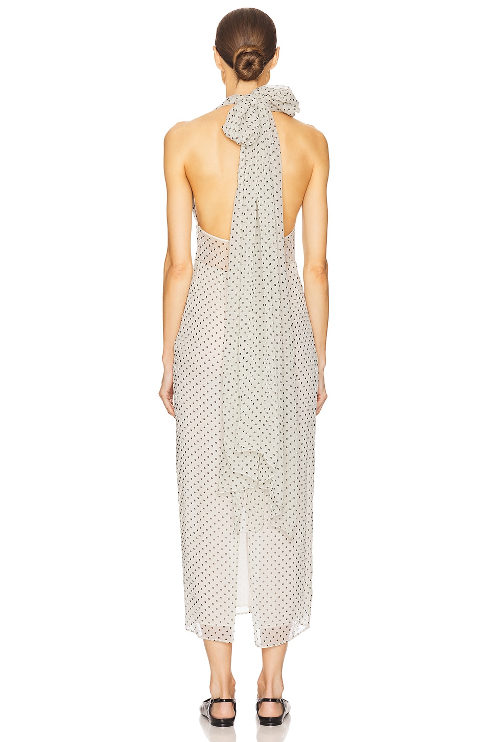 Helsa The Scarf Dress in Printed Silk Chiffon