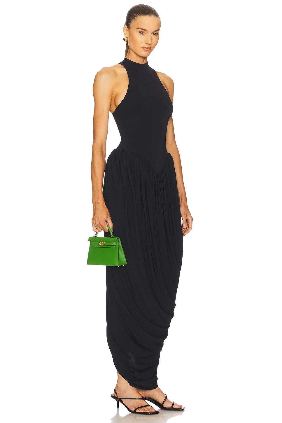 strapless open back dress Ruched Open Back Special Occasion Dress 6821H by Atria Beet Red / Large main image 1