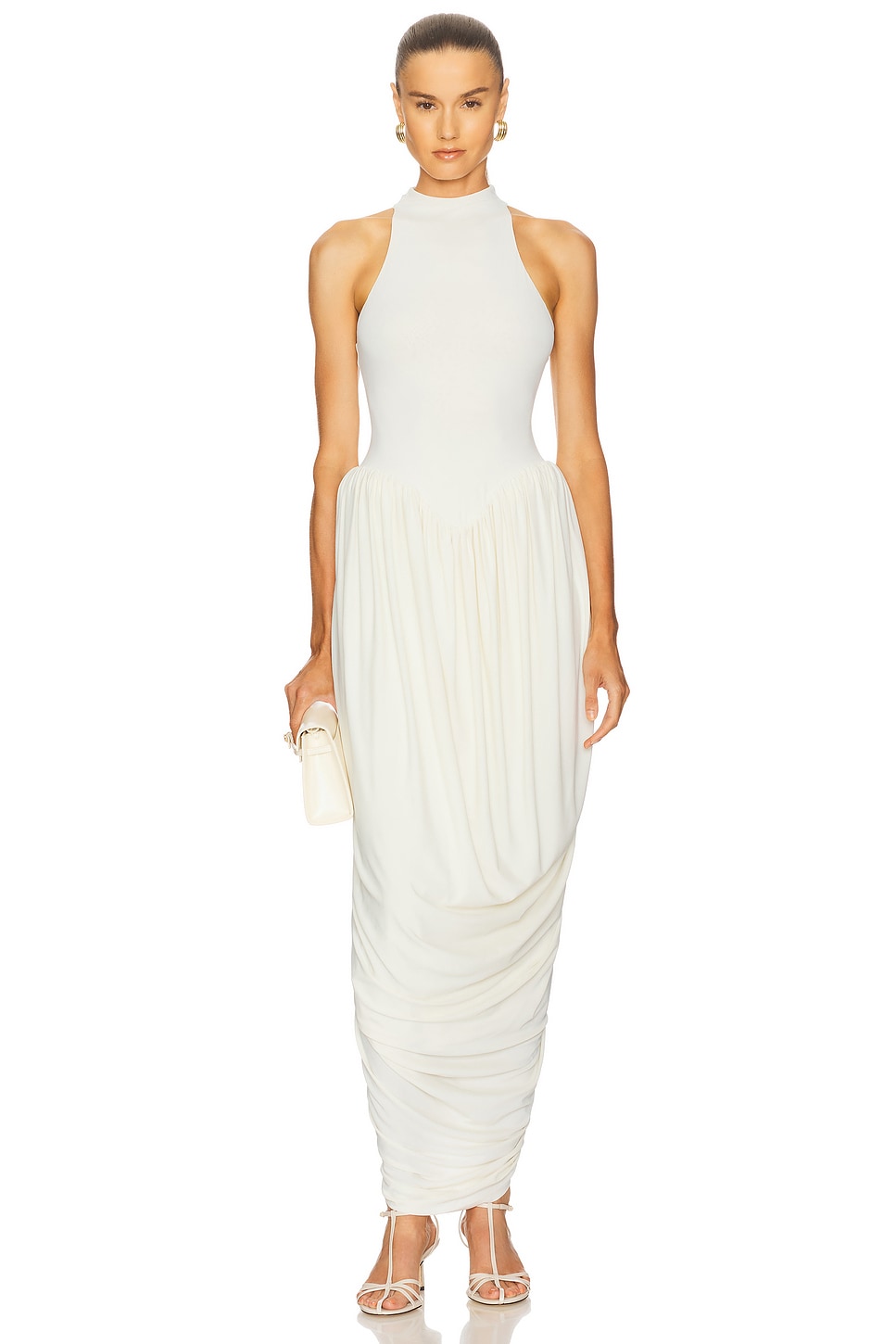 Helsa The Duchess Jersey Dress in Ivory | REVOLVE