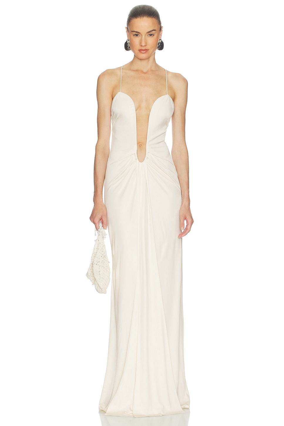 gold dresses for ladies Naomi Satin Dress- Gold XS main image 0