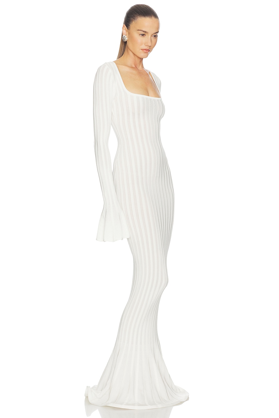 Helsa Tesca Knit Dress in White | REVOLVE