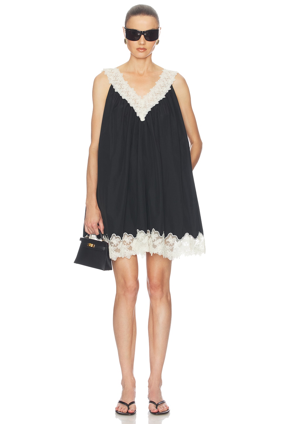 helsa lace dress The Column in White 55% cotton 24% nylon 21% viscose Lining Helsa Dresses for Women |