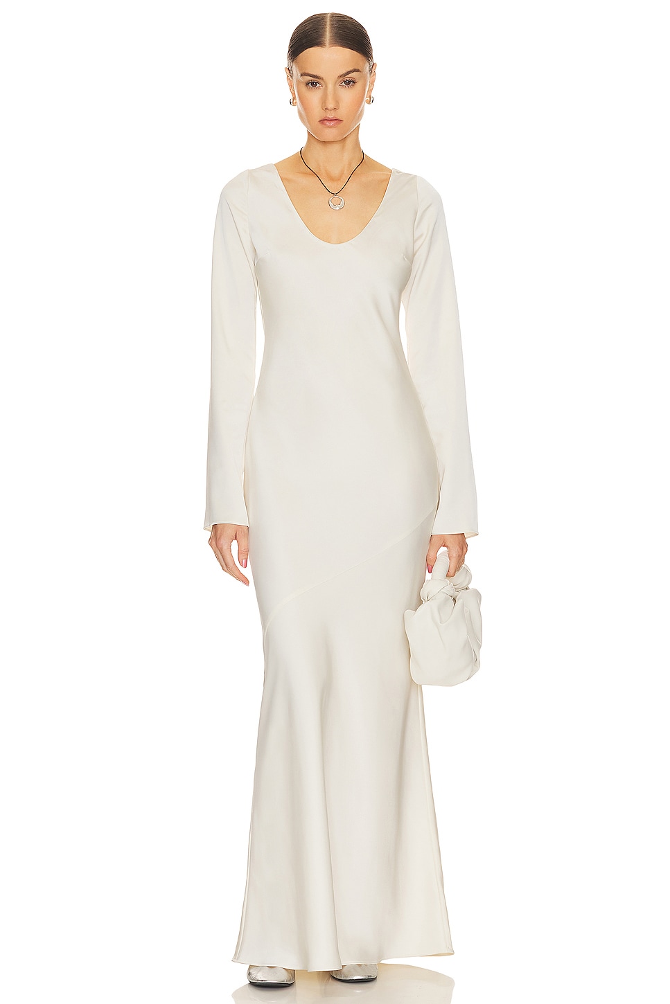 Helsa Angelica Backless Maxi Dress